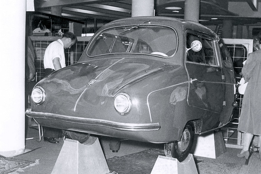 Kleinwagen Fuldamobil auf der IAA 1955