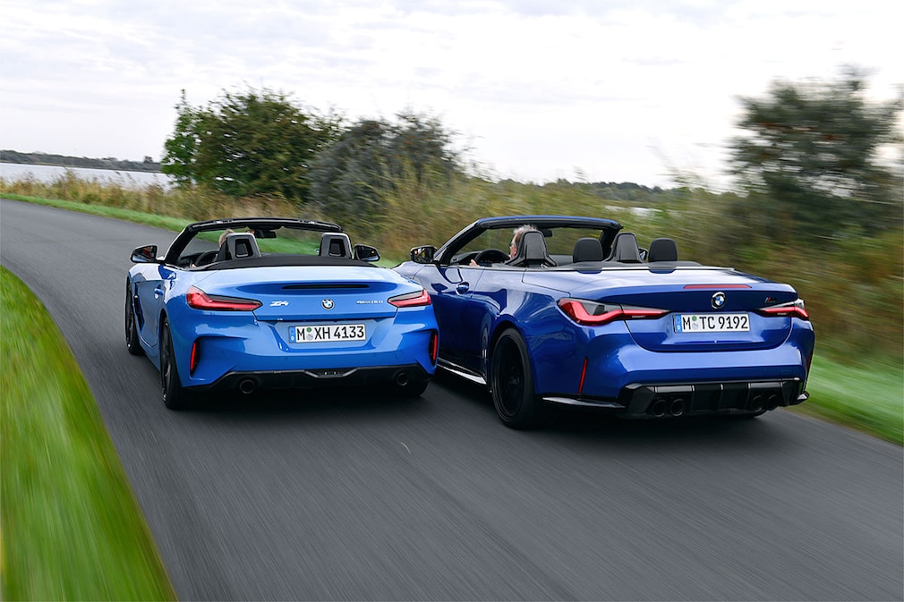 BMW M4 Competition Cabrio vs. BMW Z4: Roadster trifft Vollcabrio - AUTO ...