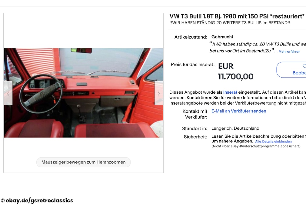 eBay VW T3 Bulli 1.8T eBay VW T3 Bulli 1.8T