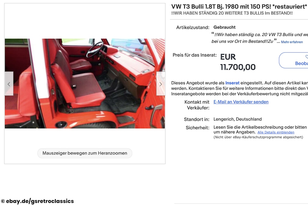 eBay VW T3 Bulli 1.8T