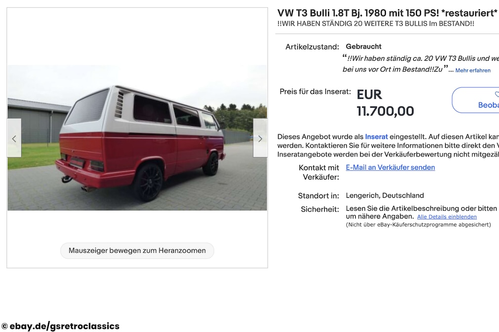 eBay VW T3 Bulli 1.8T eBay VW T3 Bulli 1.8T