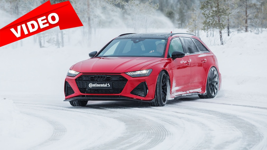 Getunter Audi RS 6 im Schnee-Test