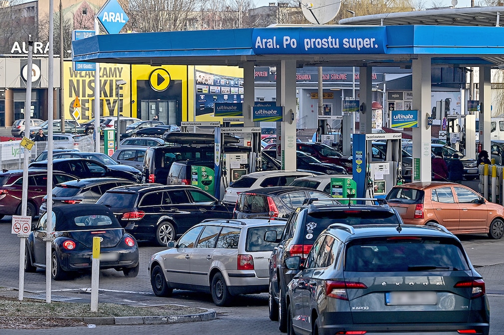 Tankstelle in Polen Tankstelle in Polen