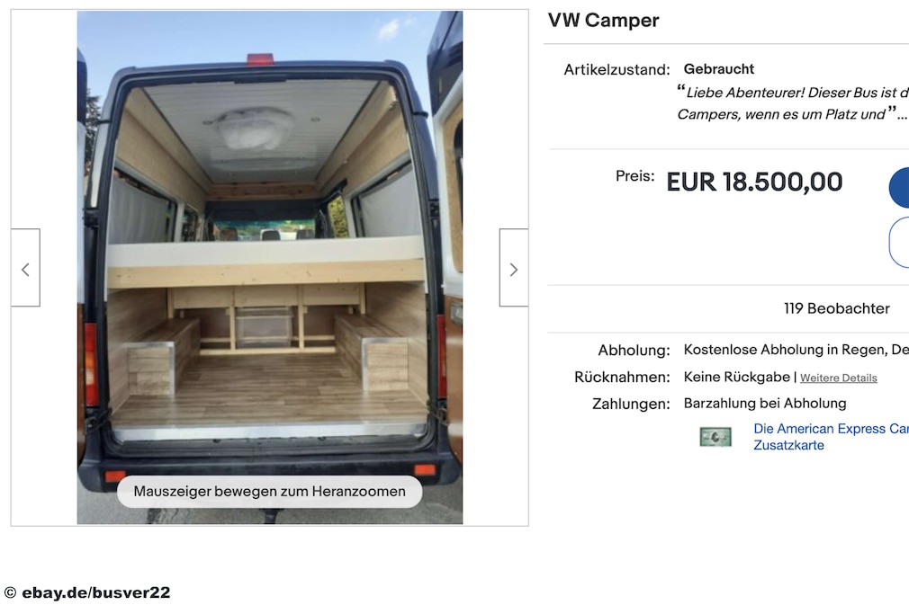 eBay VW Campers