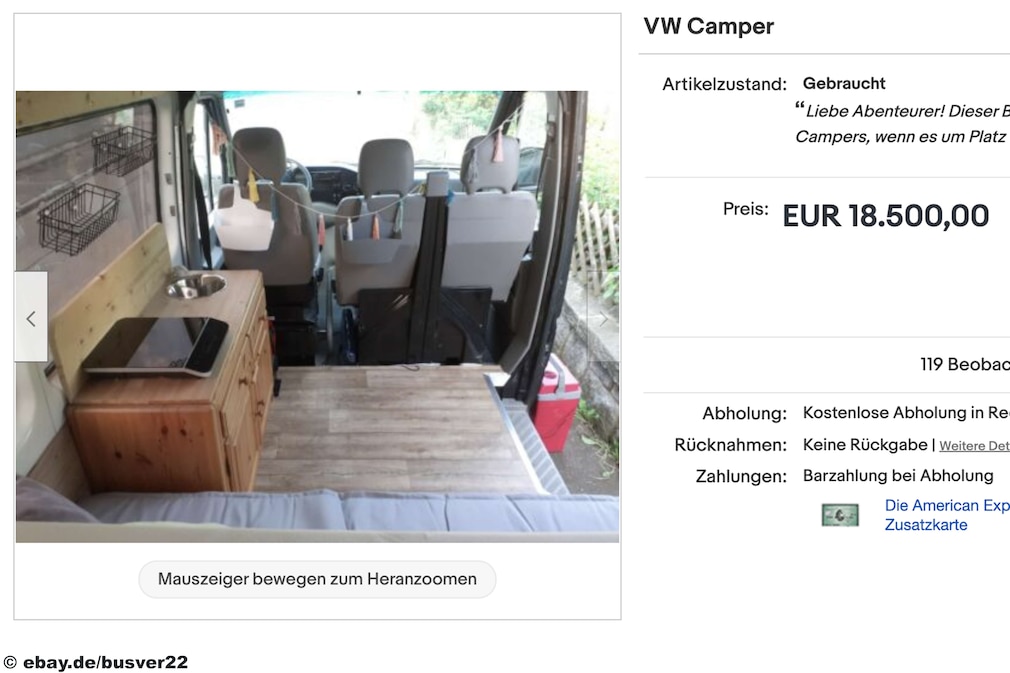 eBay VW Campers