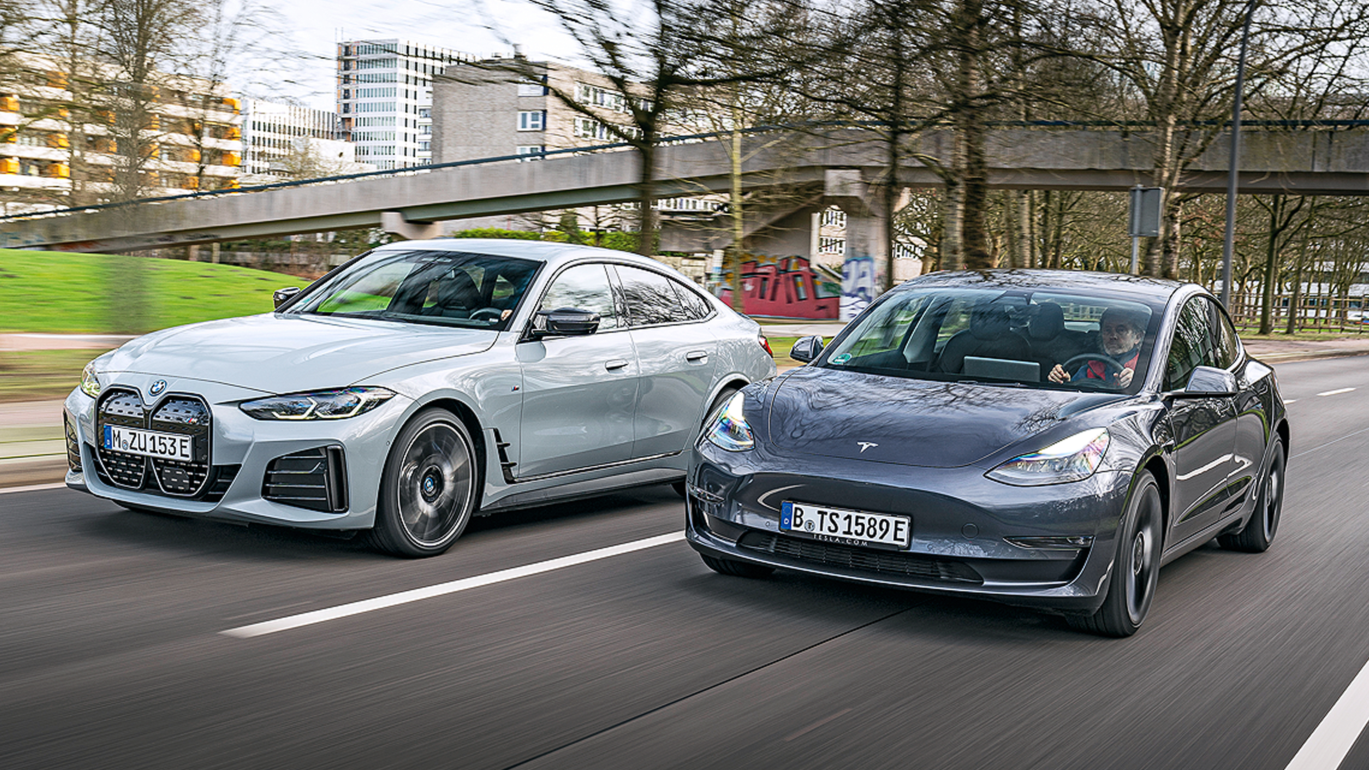 Tesla model 3 vs bmw i4 sale