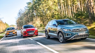 Renault Captur TCe 140           Ford Puma 1.0 EcoBoost      VW T-Roc 1.5 TSI