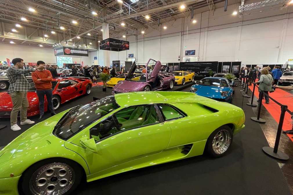Lamborghini-Trio: Diablo, Diablo SE30 Jota und Murcielago Techno Classica Essen