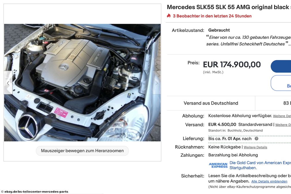 eBay Mercedes SLK55 SLK 55 AMG