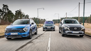 Kia Sportage 1.6 CRDi AWD   VW Tiguan 2.0 TDI 4Mot.   Mazda CX-5 D 150 AWD