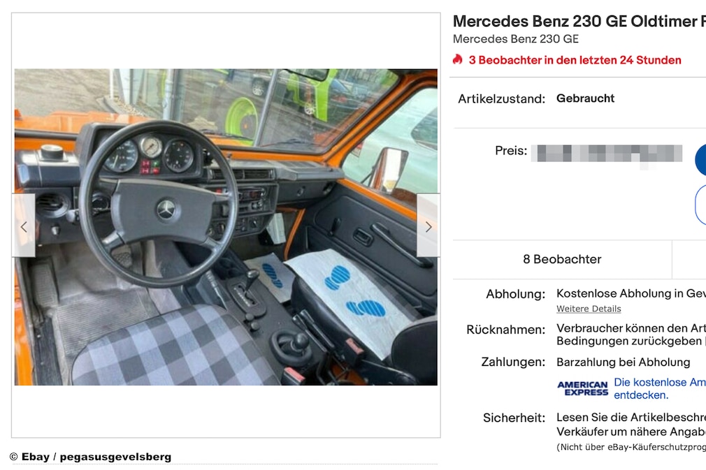 eBay Mercedes Benz 230 GE Oldtimer eBay Mercedes Benz 230 GE Oldtimer