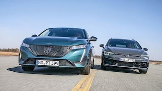 Peugeot 308 SW PureTech 130 EAT8 VW Golf Variant 1.5 eTSI DSG