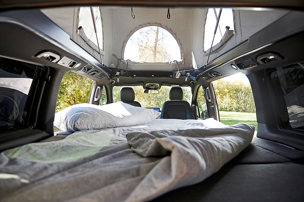 Mercedes EQV camping conversion by Sortimo Walter Rüegg AG // PLC