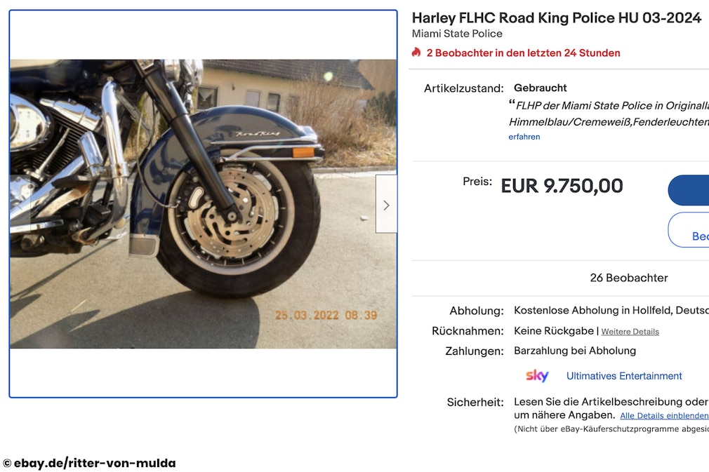 eBay Harley FLHC Road King Police eBay Harley FLHC Road King Police
