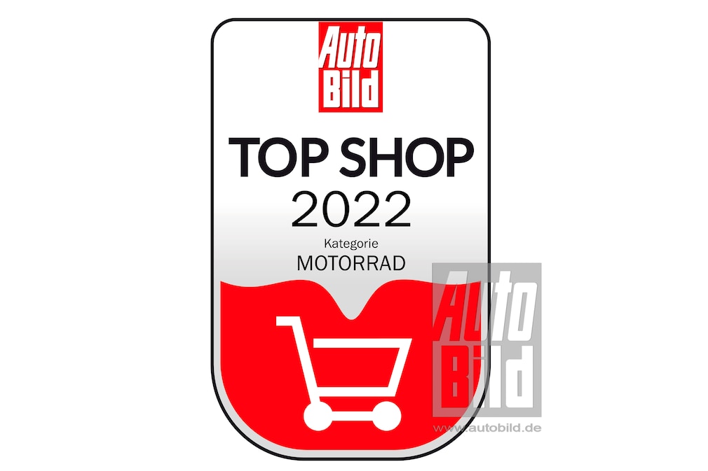 Gütesiegel "Top Shop Motorrad 2022"