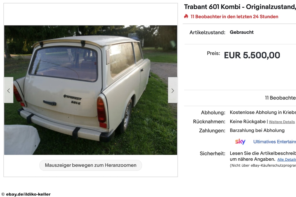 eBay Trabant 601 Van