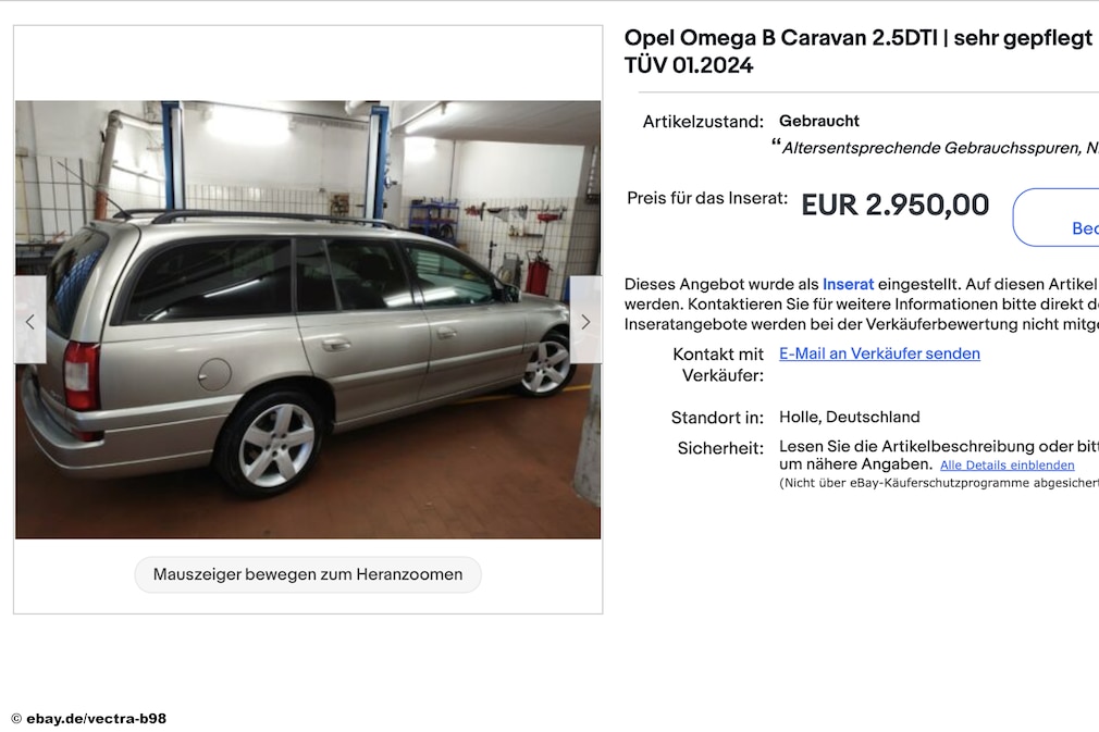 eBay Opel Omega B Caravan 2.5DTI eBay Opel Omega B Caravan 2.5DTI