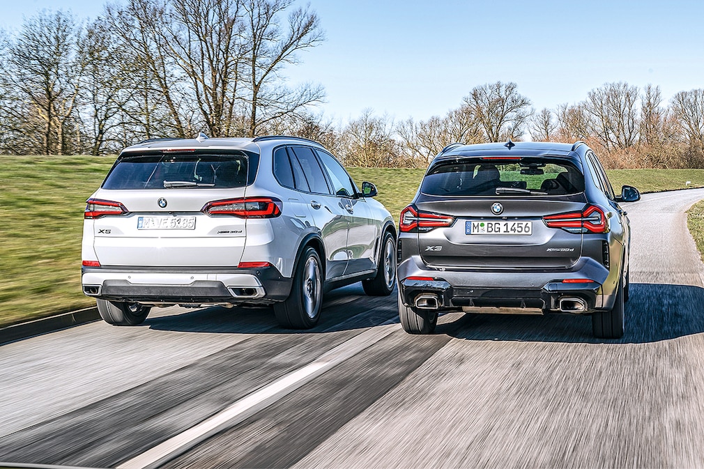 BMW X3 xDrive 30d gegen BMW X5 xDrive 30d: Diesel-SUV im Test - AUTO BILD