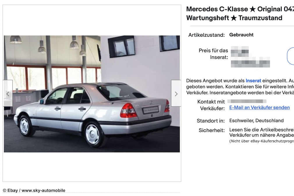 eBay Mercedes C class