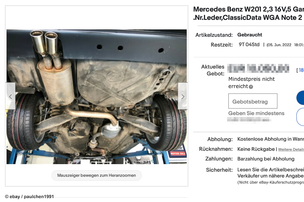 eBay  Mercedes Benz W201
