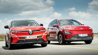Renault Megane E-Tech EV60 Hyundai Kona Elektro 150 kW