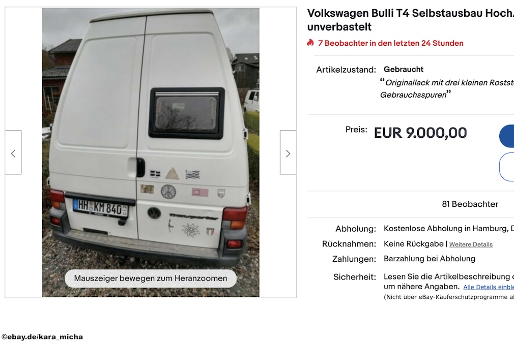 eBay Volkswagen Bulli T4