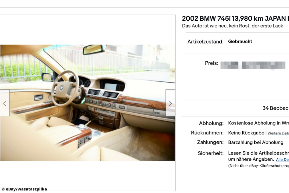 BMW 745i E65 year 2002 - eBay