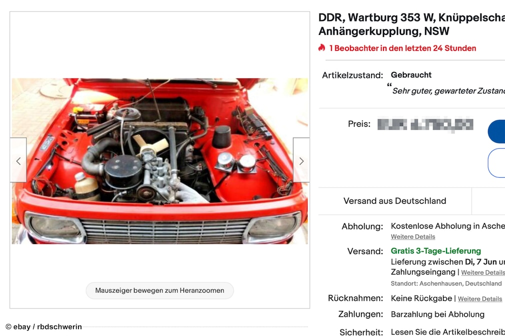 DDR, Wartburg 353 W - eBay 