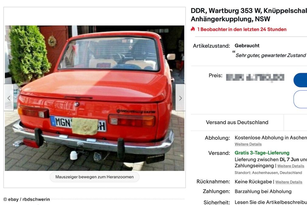 RDA, Wartburg 353 W - eBay RDA, Wartburg 353 W - eBay
