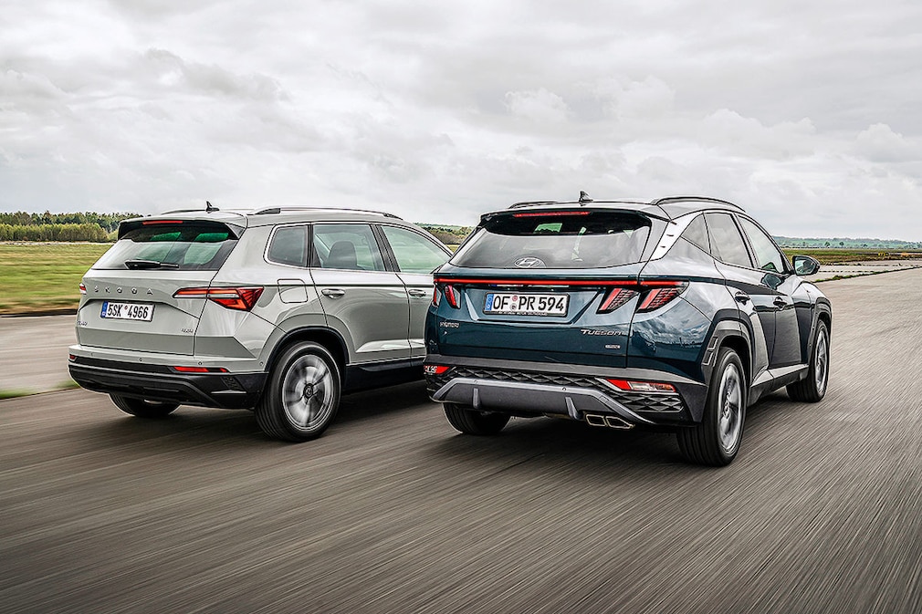 Skoda Karoq 2.0 TDI 4x4     Hyundai Tucson 1.6 CRDi 48V 4WD