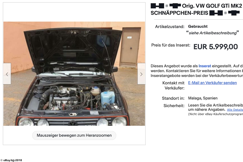 VW GOLF GTi MK2 eBay