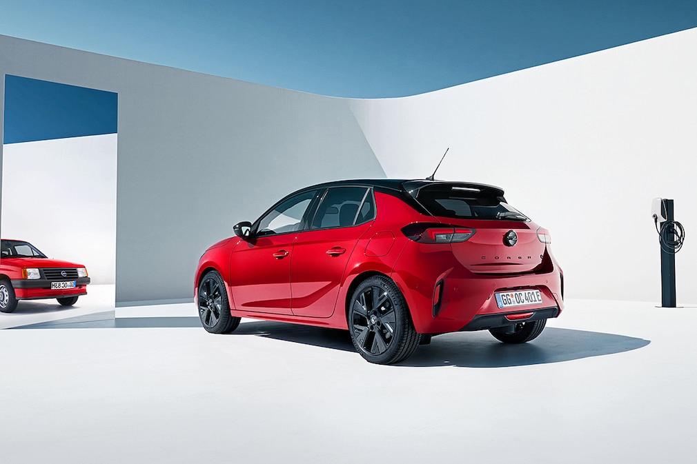 Opel Corsa-e - Opel Corsa 40 Jahre