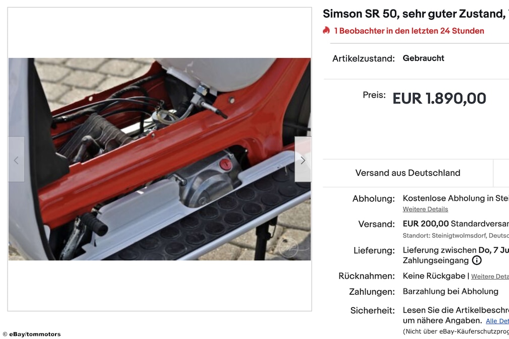 ebay Simson SR50