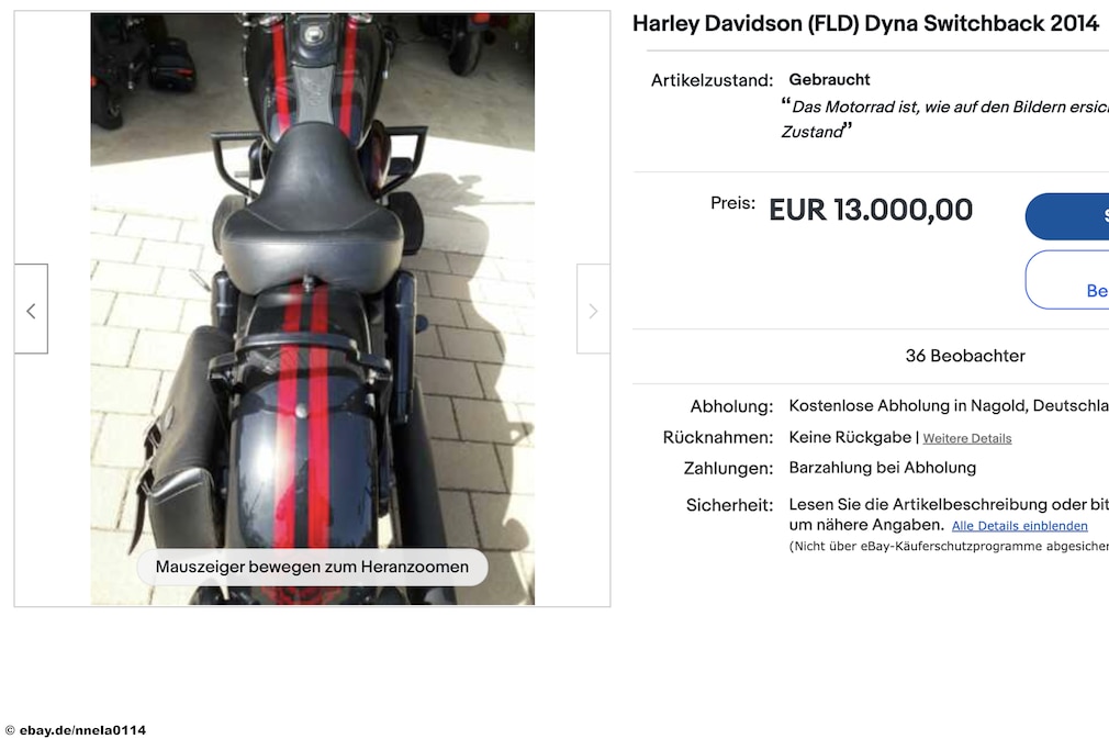 ebay Harley Davidson (FLD) Dyna Switchback ebay Harley Davidson (FLD) Dyna Switchback