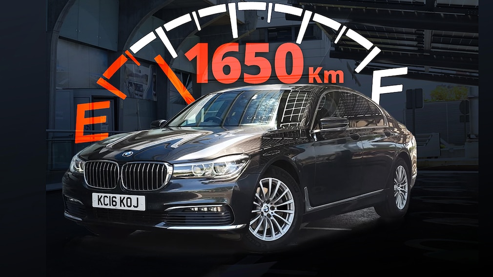BMW 7er mit einer Tankfüllung 1650km - Montage BMW 7er mit einer Tankfüllung 1650km - Montage