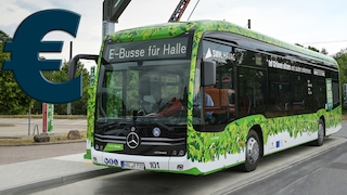 Elektro Bus - THG für Busse Montage