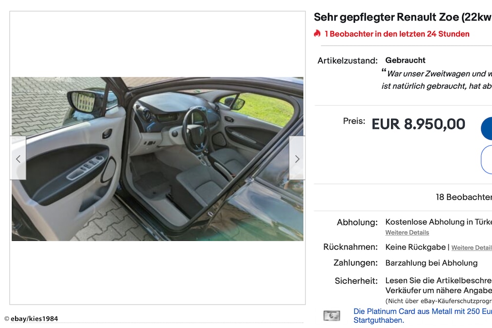 Ebay Renault Zoe Ebay Renault Zoe
