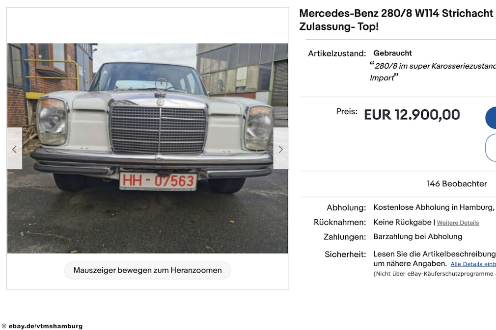 eBay  Mercedes-Benz 280