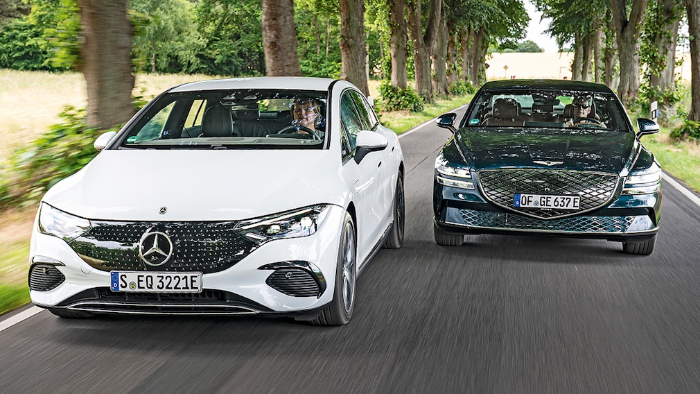 Mercedes EQE 350+ Genesis Electrified G80 Mercedes EQE 350+ Genesis Electrified G80