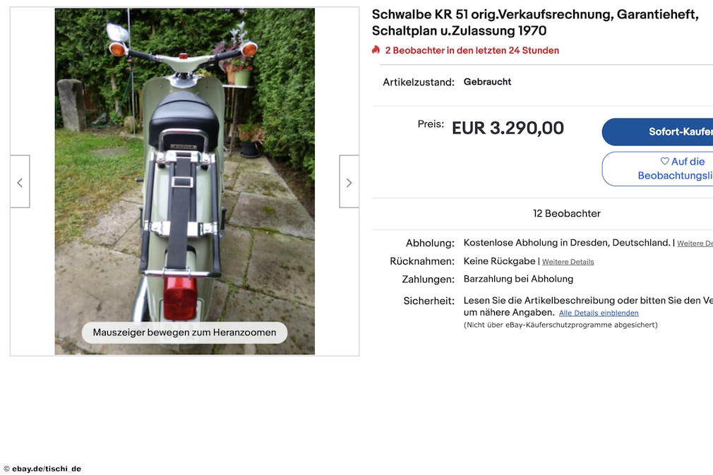 eBay Schwalbe KR 51 eBay Schwalbe KR 51