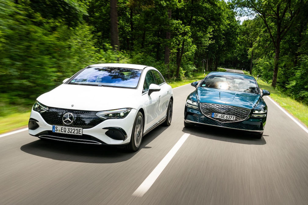 Mercedes EQE 350+ Genesis Electrified G80