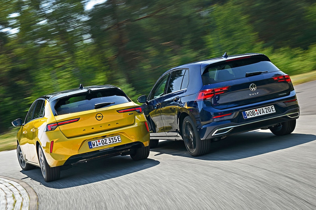 Opel Astra Plug-in-Hybrid VW Golf 1.4 eHybrid