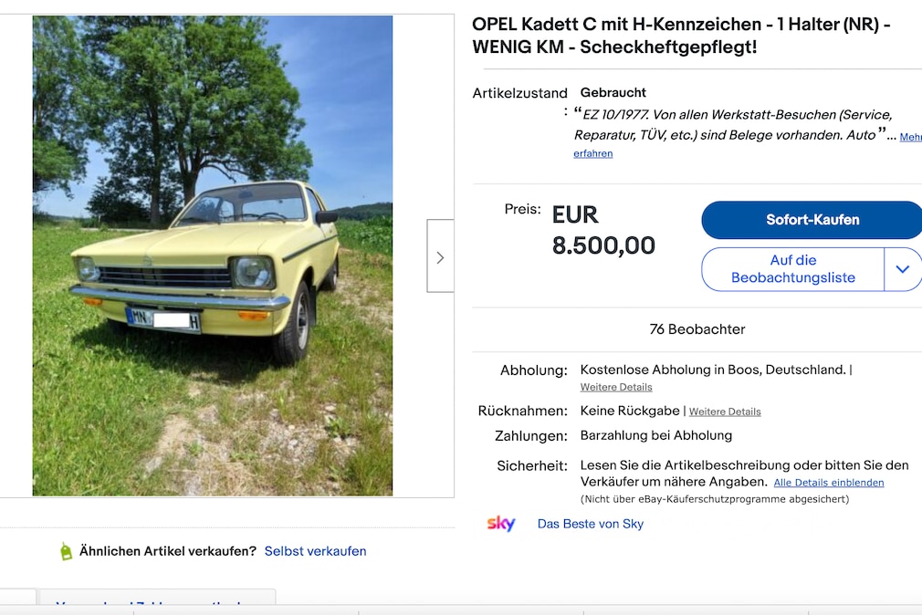 eBay  OPEL Kadett C