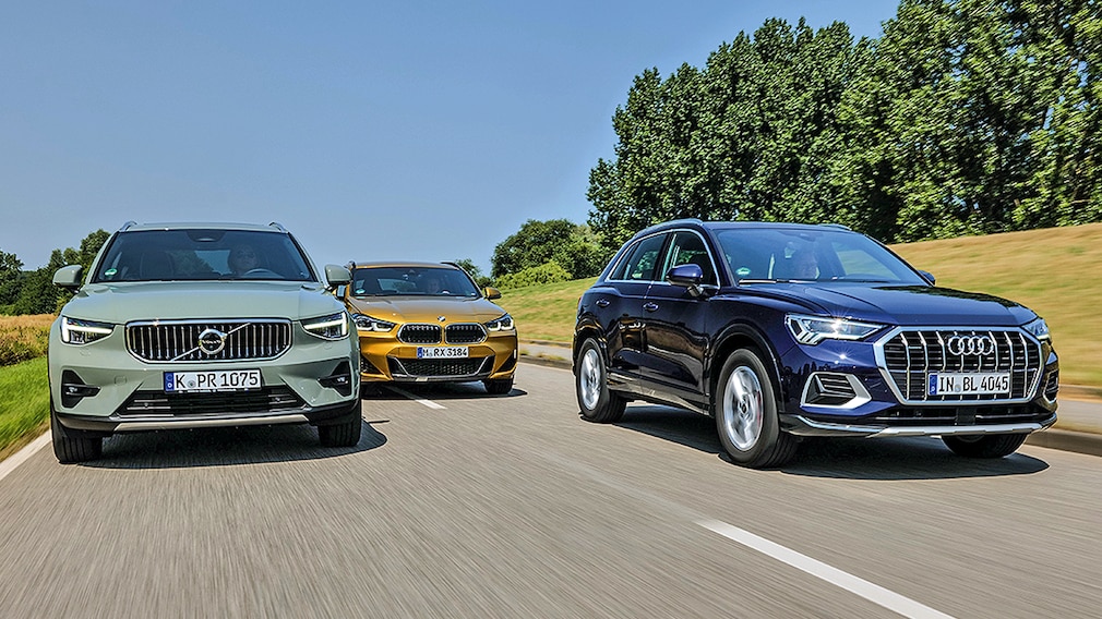 Volvo XC40 B4 AWD Mild-Hybrid BMW X2 xDrive20i Audi Q3 40 TFSI quattro Volvo XC40 B4 AWD Mild-Hybrid BMW X2 xDrive20i Audi Q3 40 TFSI quattro