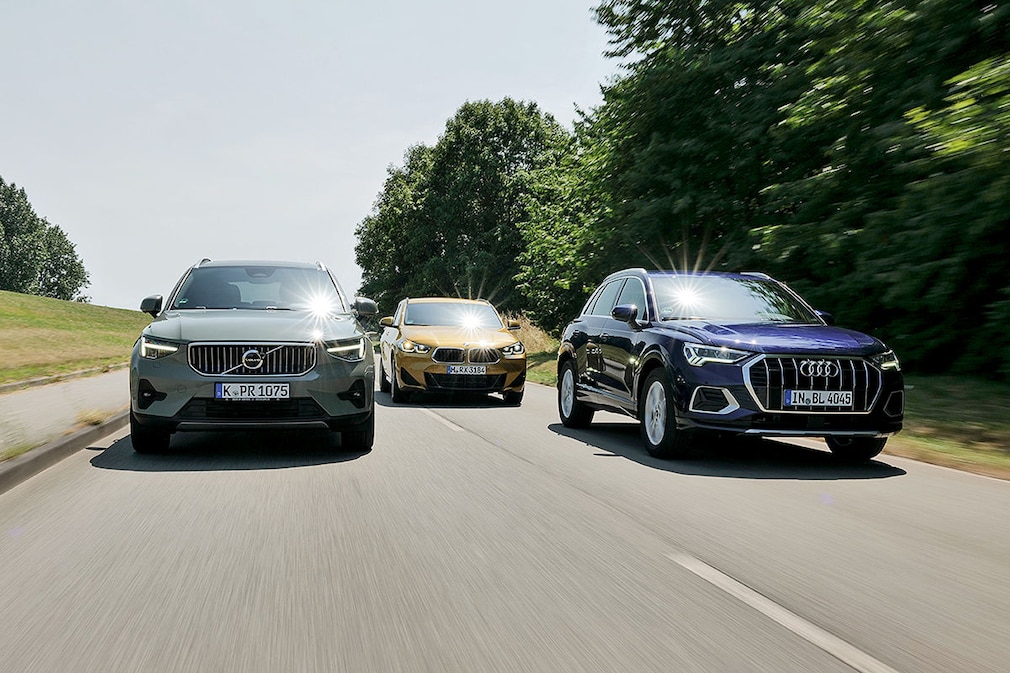 Volvo XC40 B4 AWD Mild-Hybrid BMW X2 xDrive20i Audi Q3 40 TFSI quattro