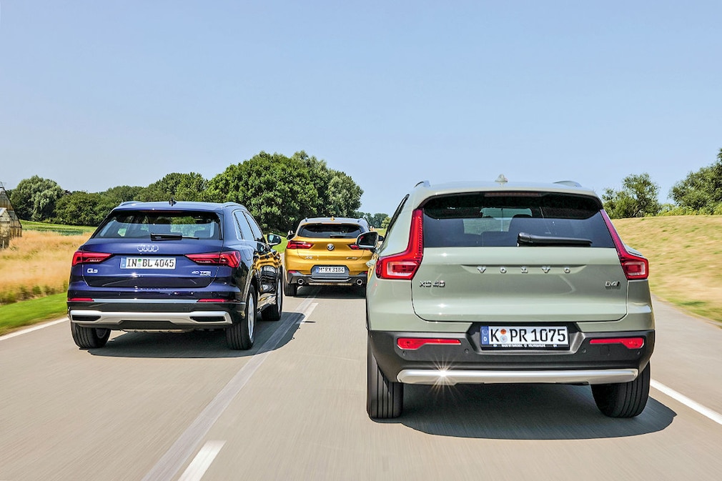 Volvo XC40 B4 AWD Mild-Hybrid BMW X2 xDrive20i Audi Q3 40 TFSI quattro