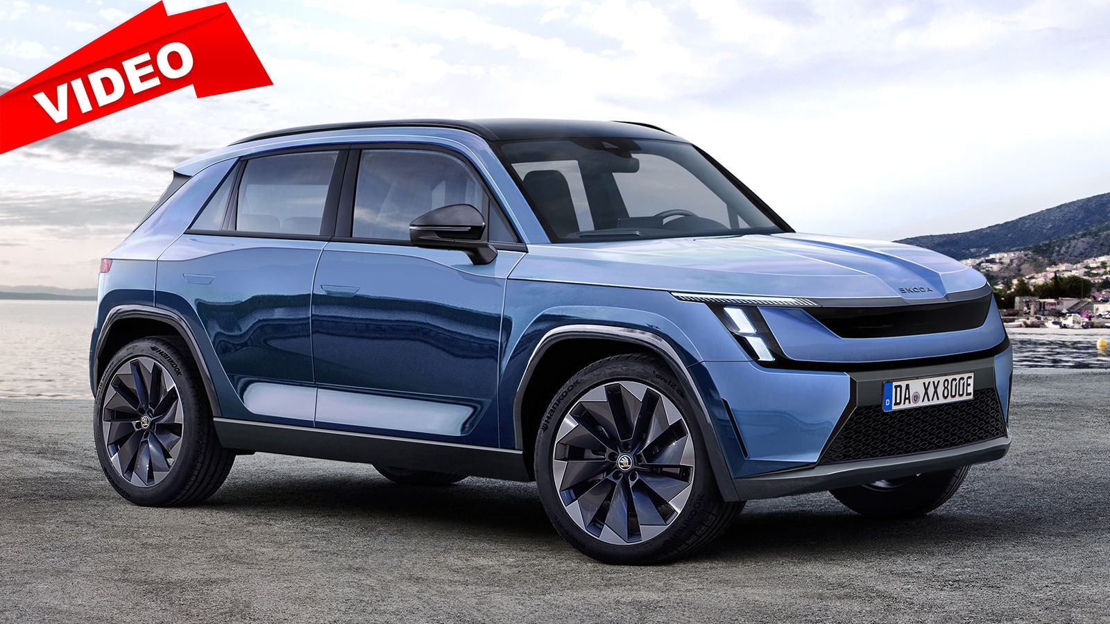 Skoda ESUV (2025) Illustration Elektroauto Reichweite AUTO BILD