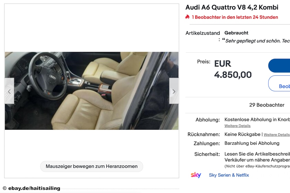 eBay Audi A6 Quattro V8 eBay Audi A6 Quattro V8