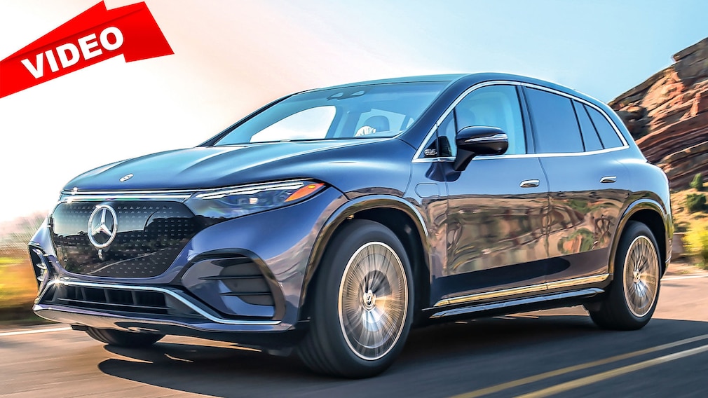 Schmutzige Ausfahrt mit dem Luxus E-SUV
