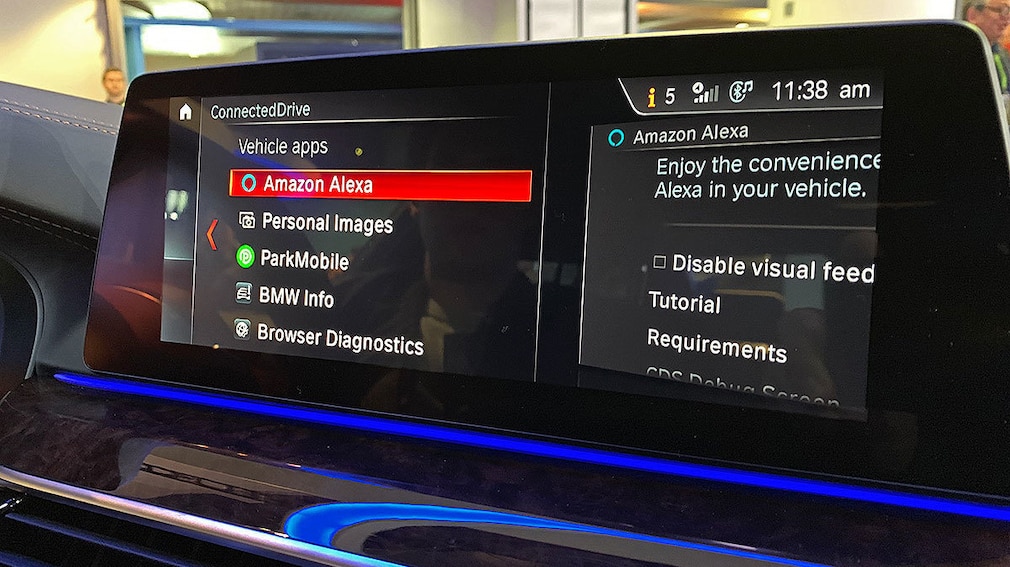 BMW 5er 530e sDrive Amazon Alexa - CES 2019 